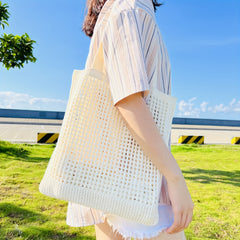 Crochet Shoulder Bag Large Capacity Knitted Tote Bag