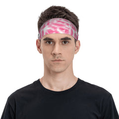 Tie Dye Headband Breathable Polyester & Spandex Blend Adjustable