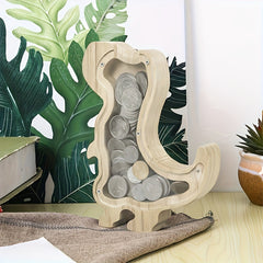 Custom Wooden Animal Piggy Bank for Home Decor