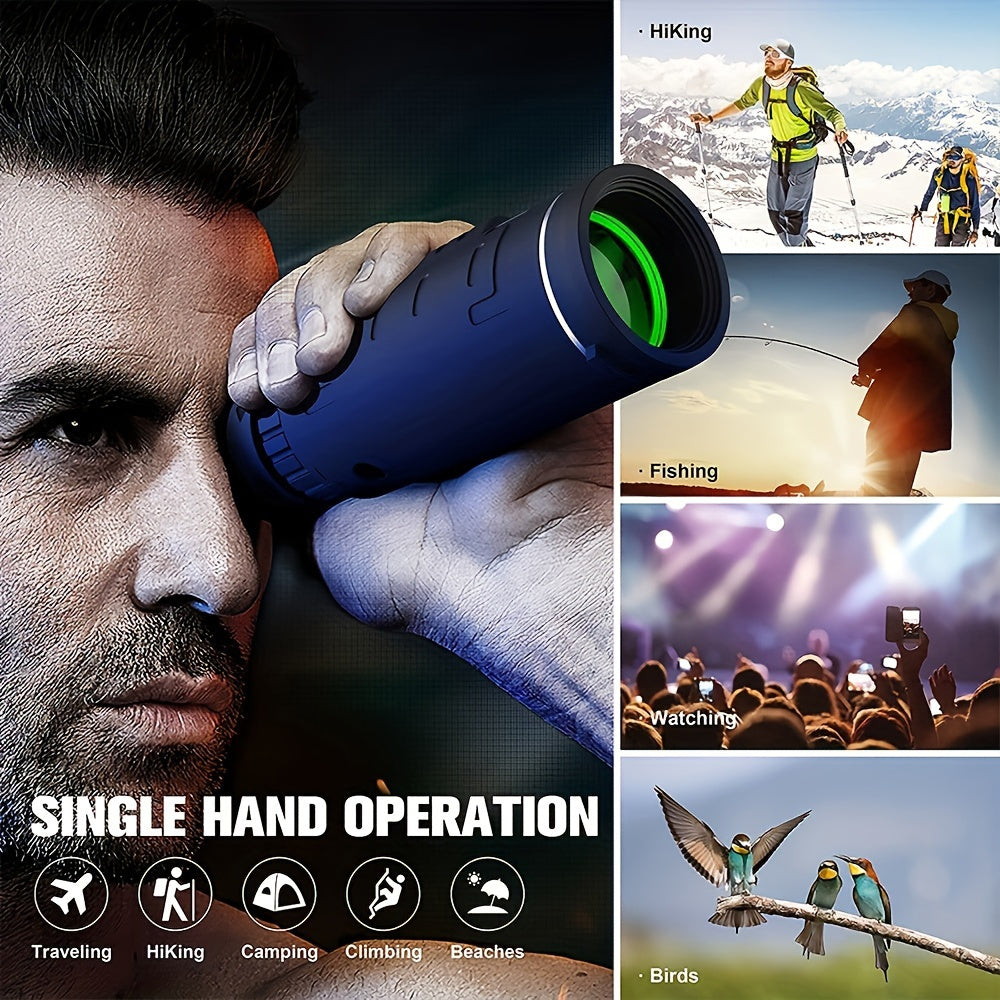 Portable HD Monocular Telescope 10X Magnification Outdoor Travel Camping
