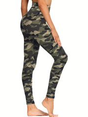 Print Running Leggings High Elastic Yoga Pants Women's Activewear
