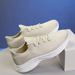 Men's Lace Up Knit Sneakers Breathable Casual Shoes