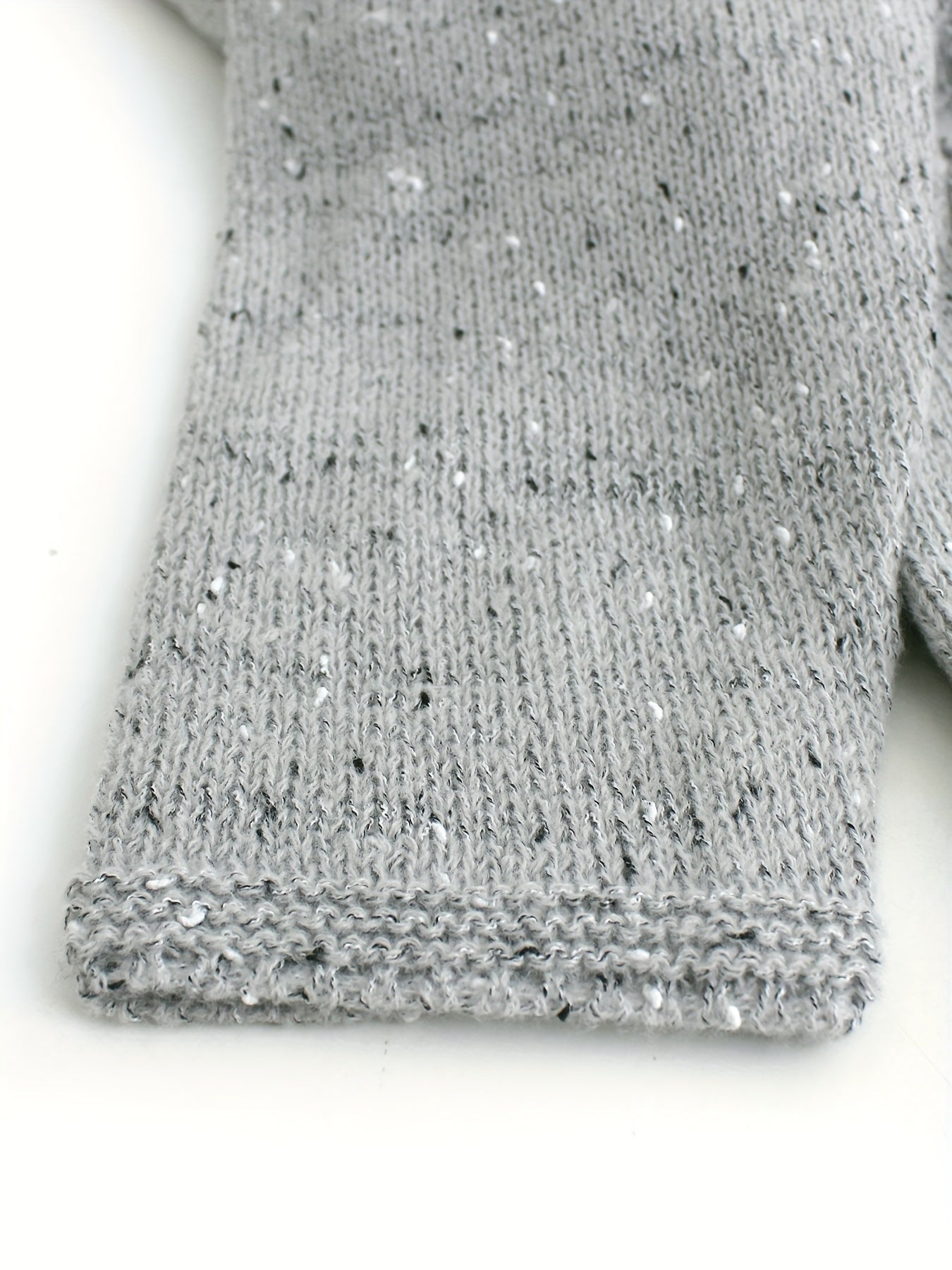 Solid V Neck Button Front Pullover Sweater Casual Long Sleeve Sweater