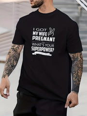 Funny Meme Sperm Print Men's Graphic Crew Neck T shirt Casual Comfy Tees