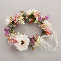 Kids Rose Wreath Hair Accessory for Fairy Girls