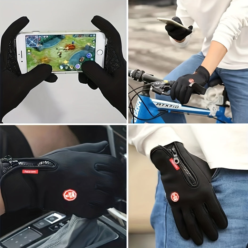 Waterproof Touch Screen Gloves Men Women Full Finger Warm Gloves