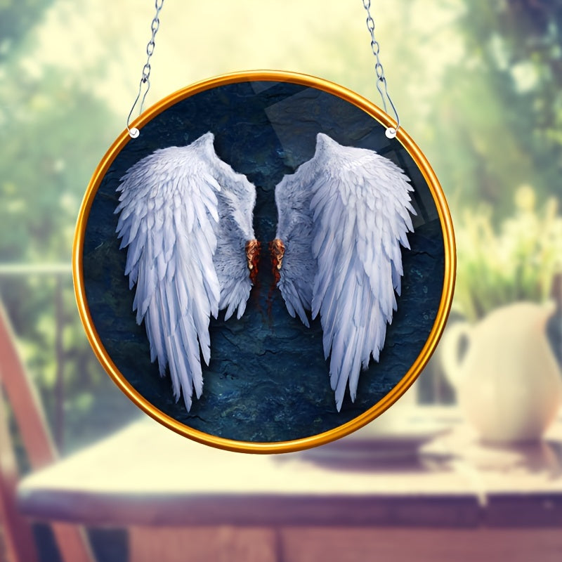 Angel Wings Dyed Acrylic Hanging Window Christmas Gift