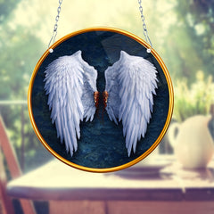 Angel Wings Dyed Acrylic Hanging Window Christmas Gift
