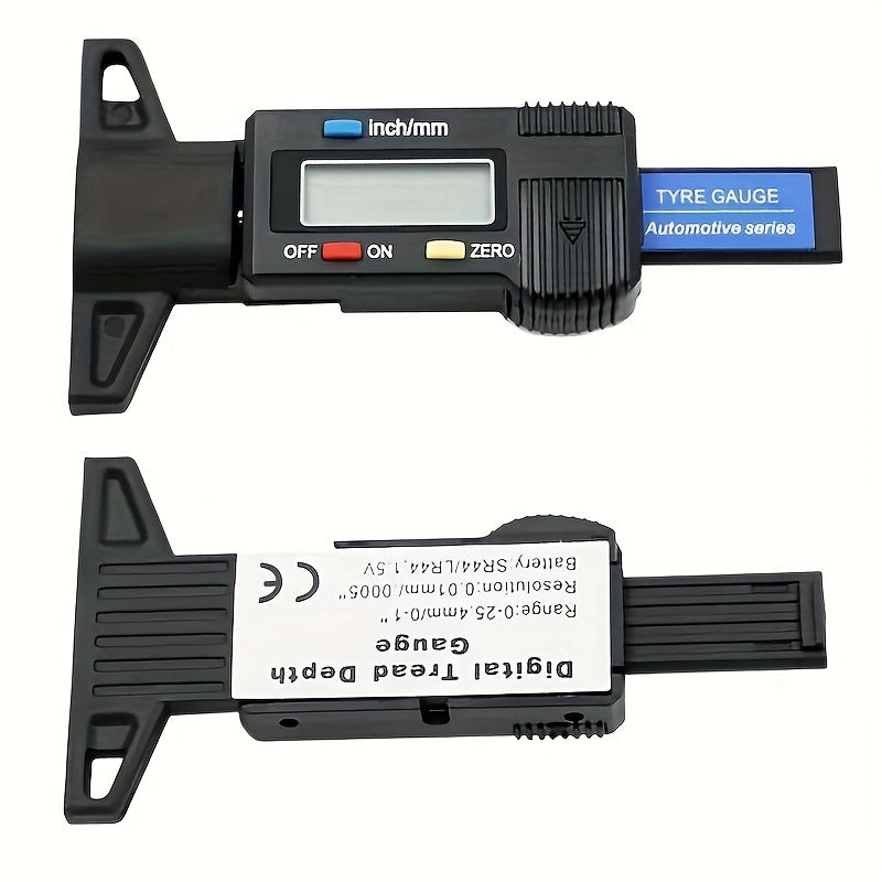 Digital Tire Tread Depth Gauge Caliper LCD Measuring Tool for Car 0-25mm