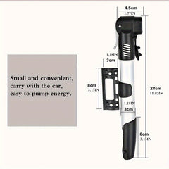 Mini High Pressure Inflator for Ball Sports and Bicycle