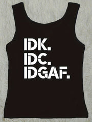 Letter Print Tank Top Casual Crew Neck Sleeveless Versatile Tank Top