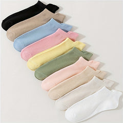 10 Pairs Lightweight Ankle Socks for Women