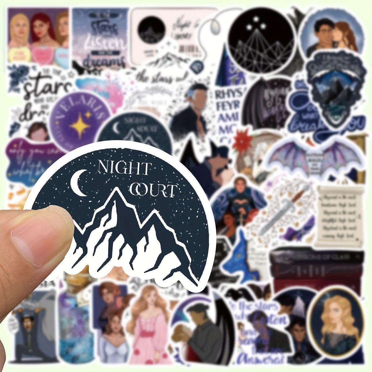60pcs Sticker Mobile Phone Case Notebook Water Cup Decoration Waterproof Sticker