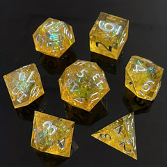 7pcs Sharp Resin Dice Set for Board Game Entertainment