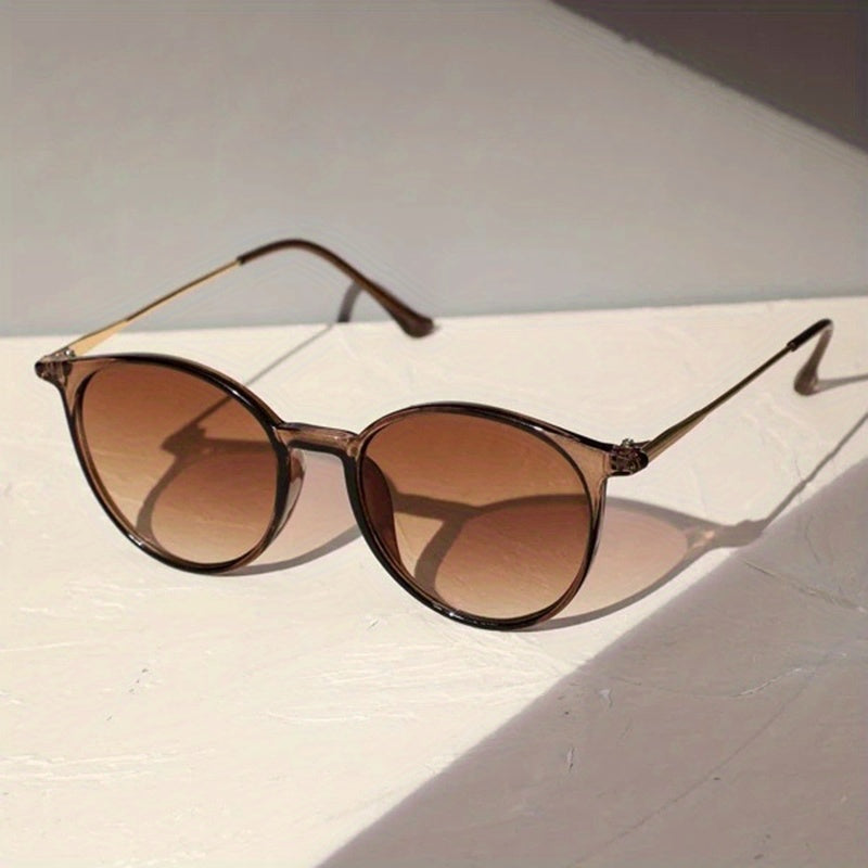 Cat Eye Sunglasses Candy Gradient Lens Metal Temple Beach UV400