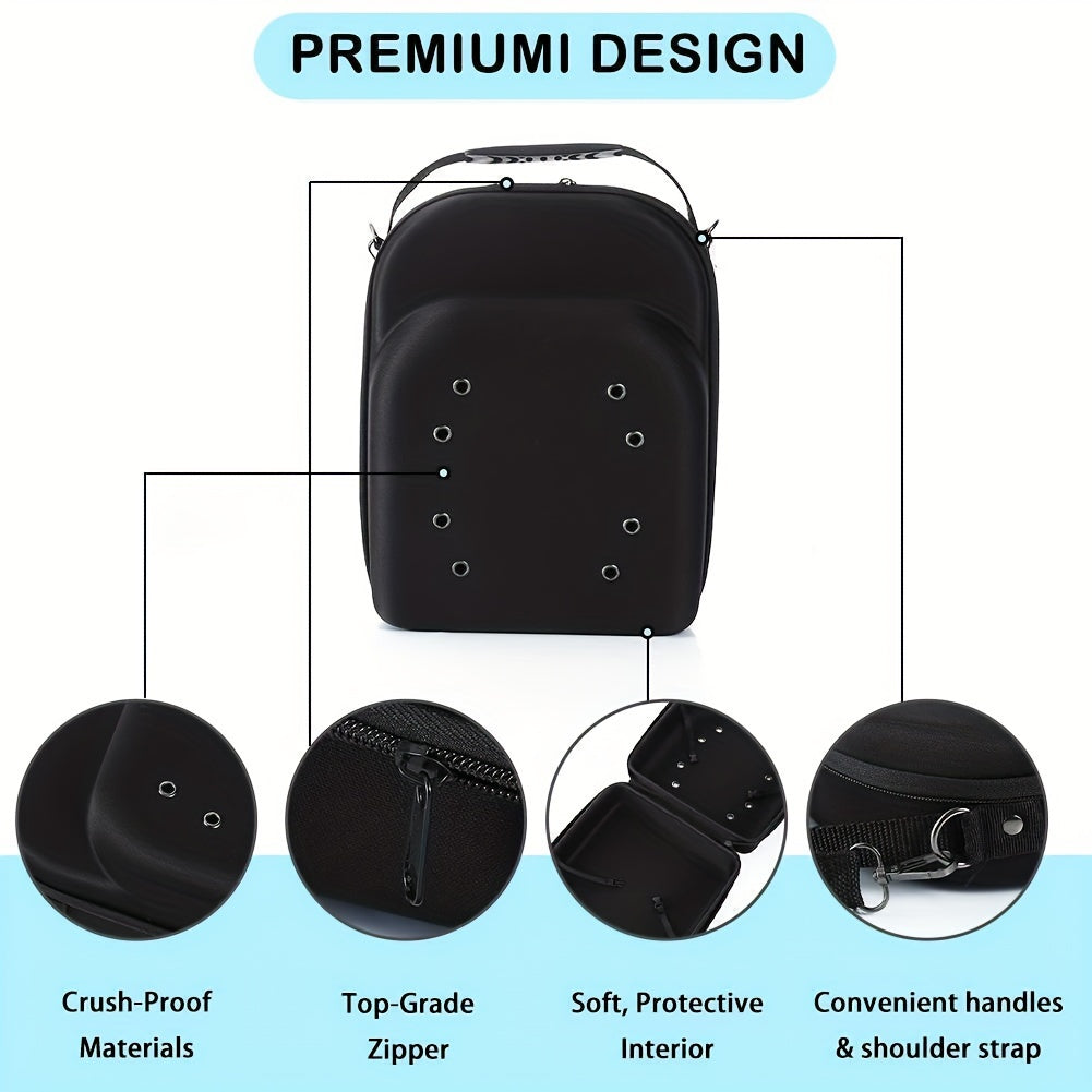 Baseball Hat Travel Case Holds Up To 6 Hats