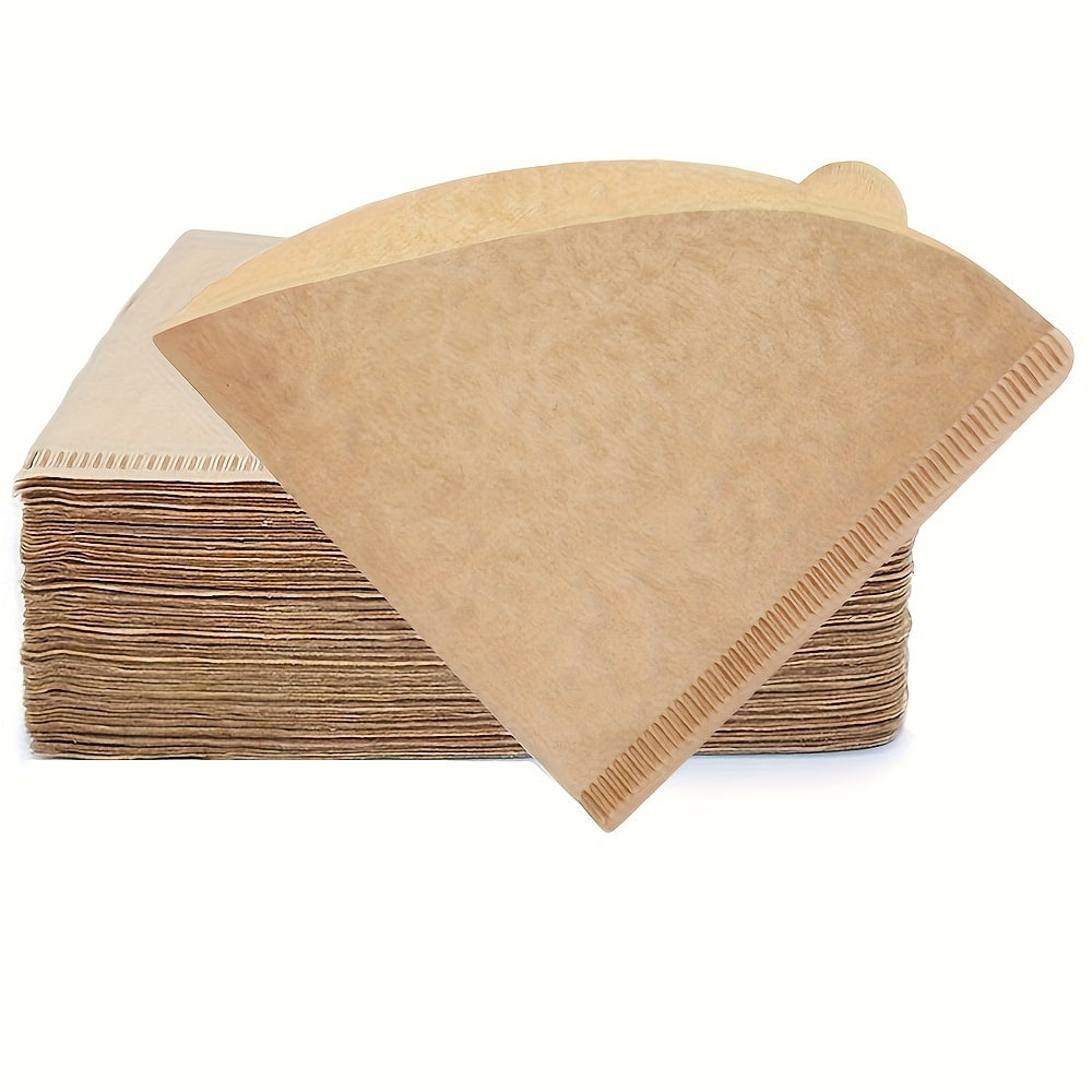 40pcs Cone Coffee Filter Paper Unbleached for Pour Over and Drip C