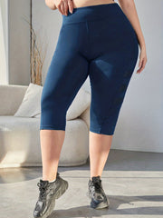 Mesh Contrast High Rise Yoga Leggings