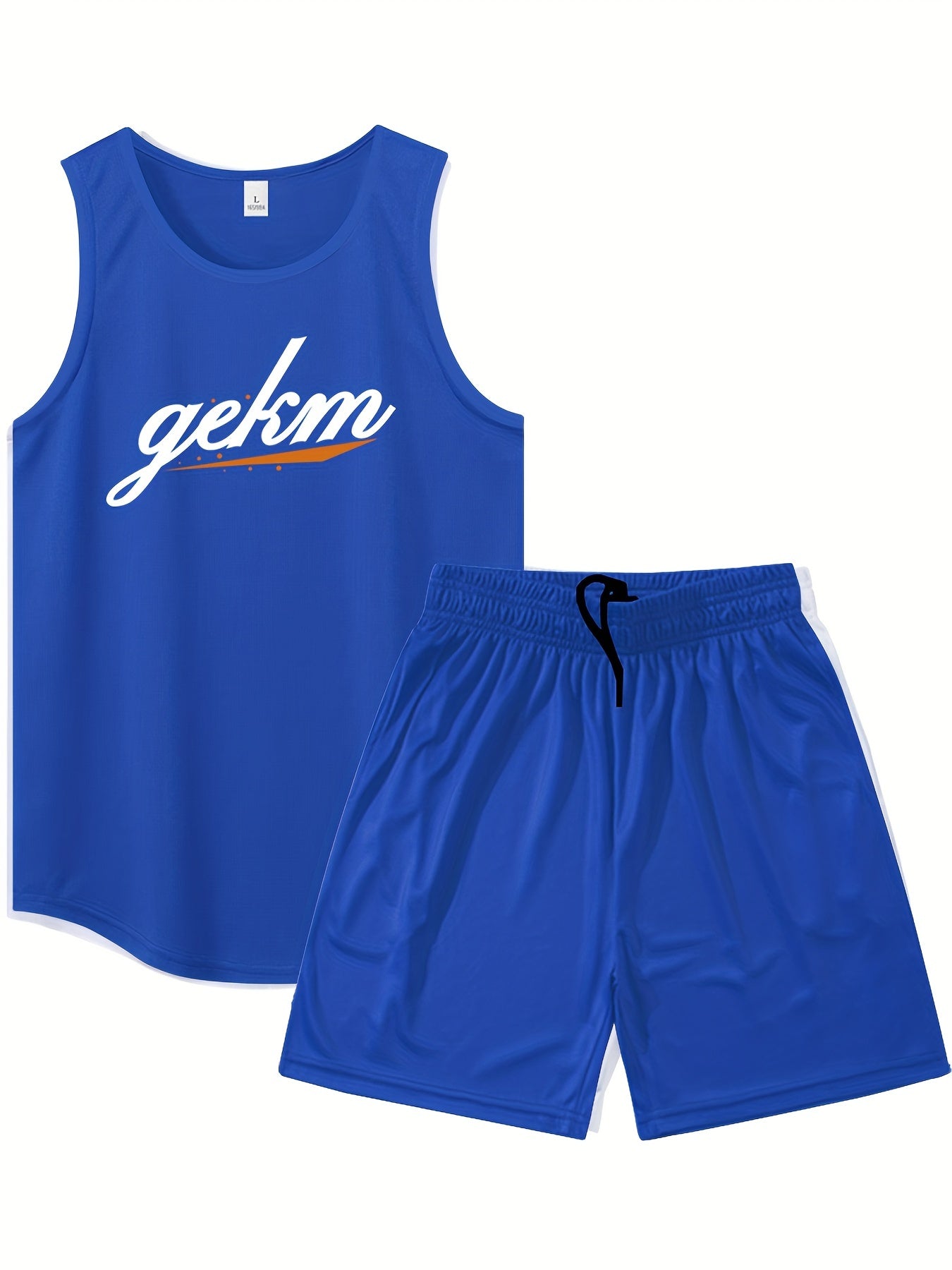 Men's Tank Top & Drawstring Shorts Set for Fitness