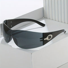 Y2K Gradient UV400 Wrap Around Sunglasses