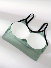 5pcs Letter Print Cami Tops Sports Lingerie Underwear