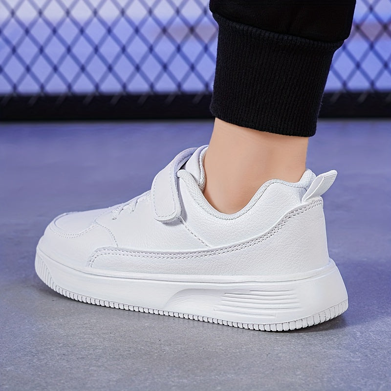 Unisex Hoop & Loop Skateboard Shoes for Boys & Girls