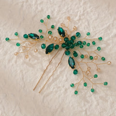 Vintage Crystal Hairpin U shaped Hair Pin Jewelry