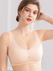 Plus Size Seamless Wireless Padded Fitness Yoga Bra