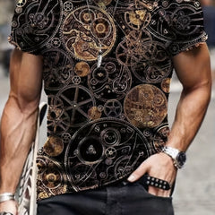 Men's Gear Graphic T Shirt for Outdoor Activities