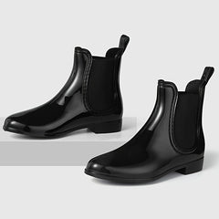 Women's Waterproof Chelsea Ankle Rain Boots
