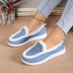 Women's Non Slip Thickened Sneakers Soft Comfortable Warm Sport Shoes