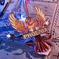 Bathing Fire Phoenix 3D Metal Assembly Model Puzzle