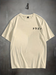 Men's Dragon Graphic T-Shirt for Summer Outdoor Activities
