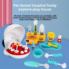 17pc Pet Dog Dentist Play Set - Pet Dental Care Kit