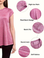 Quick Dry Sports T-shirt Round Neck Running Top