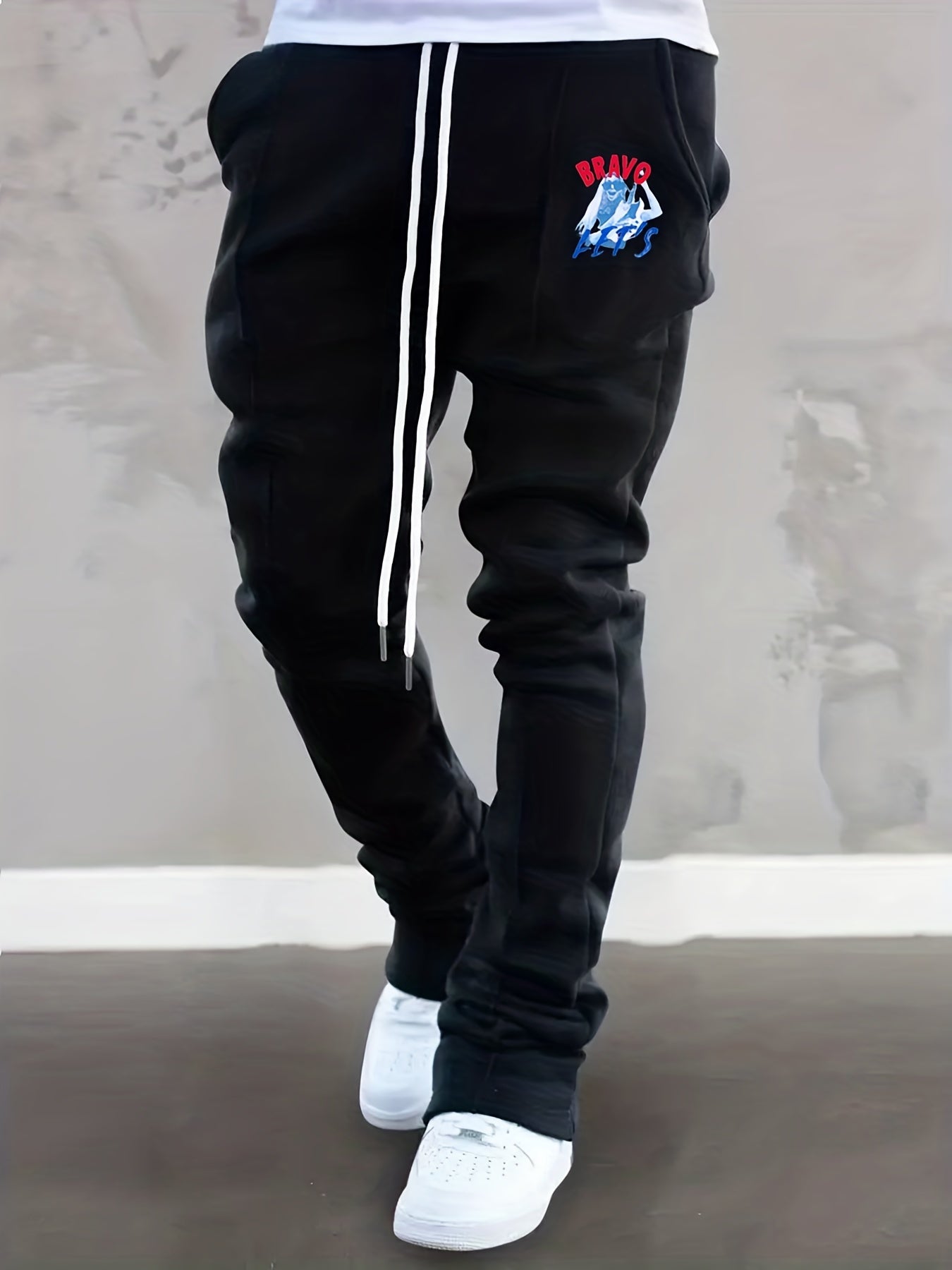Graphic Party Pattern Letter Print Joggers Men s Casual Loose Fit Pants