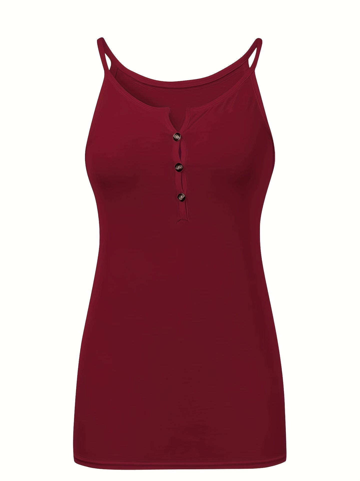 Spaghetti Strap Top V-Neck Cami - Summer Casual Sleeveless Tank