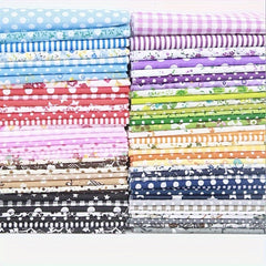 30/50pcs DIY Floral Cotton Cloth Set for Handcraft Random Patterns