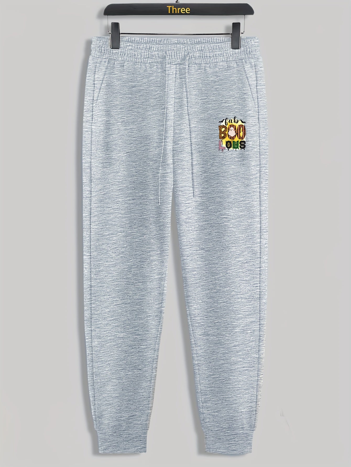 Boo Ghost Men's Drawstring Sweatpants for Spring Autumn