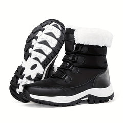 Women's Winter Snow Boots Non-Slip Thickened Warm Medium Tube Hiking Boots