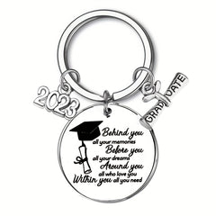 Teen Creative Slogan KeyChain For Graduation Gift Party