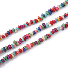 96inch Rustic Turquoise Gemstone Nuggets Irregular Stone Beads