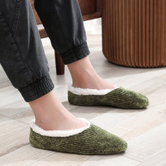 Men's Striped Fleece Slipper Socks
