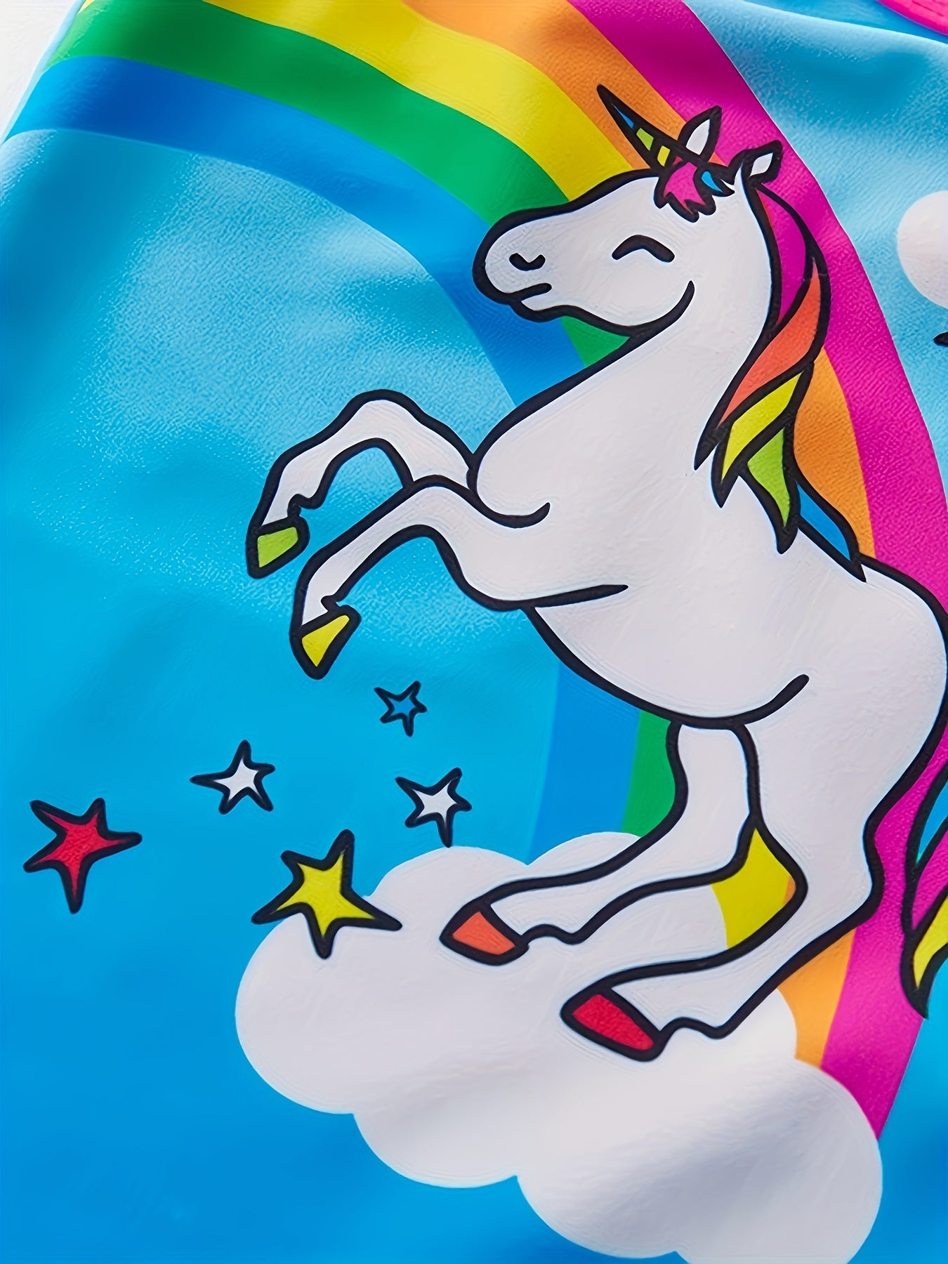 Toddler Girls Rainbow Unicorn One Piece Swimsuit