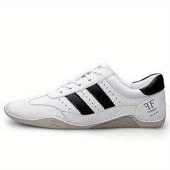 Men's Striped Lace Up Casual Shoes Wear resistant Non Slip Sneakers