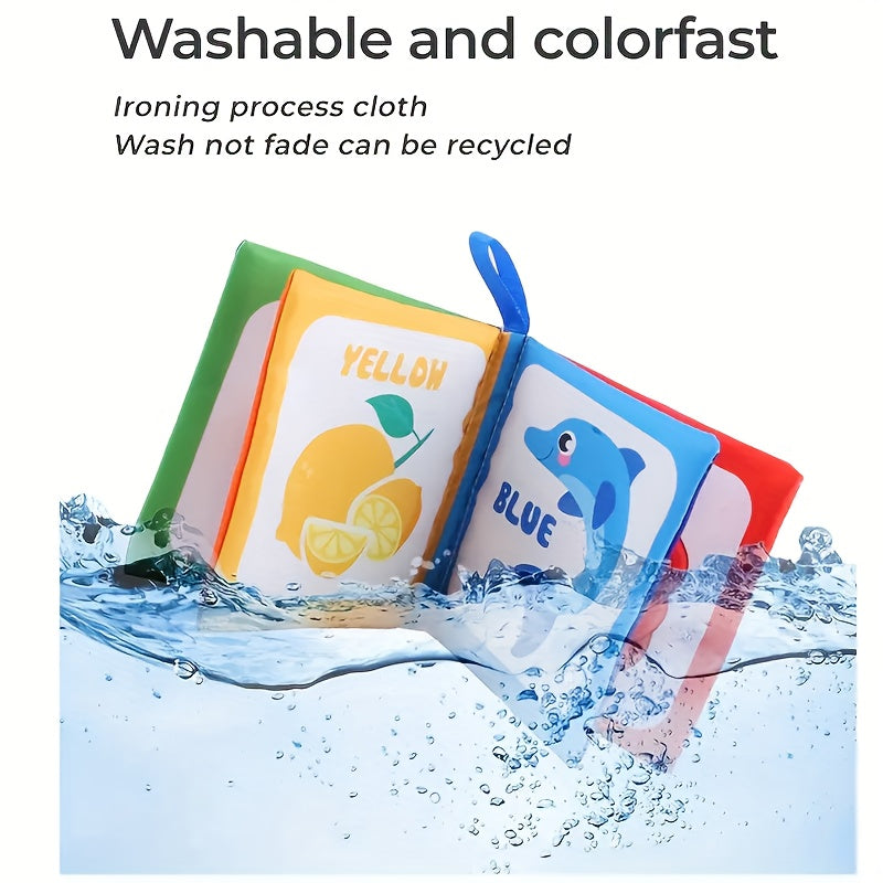 Washable Baby Cloth Book with Sound Paper Palm