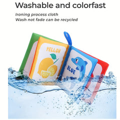 Washable Baby Cloth Book with Sound Paper Palm