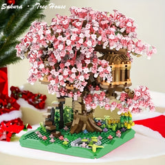 Cherry Tree House Bonsai Construction Set DIY Toys Halloween Christmas