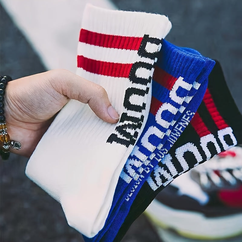 Striped Sports Socks Women's Stockings