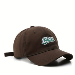 Label Patch Baseball Cap Solid Adjustable Couple Dad Hats Unisex Sports Sun Hats